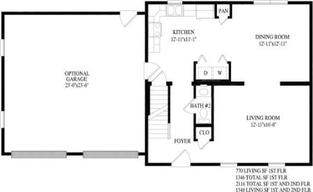 Waterford Modular Home Floor Plan First Floor